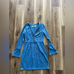 Idyllwind womens suede Lace-Up Dress size small